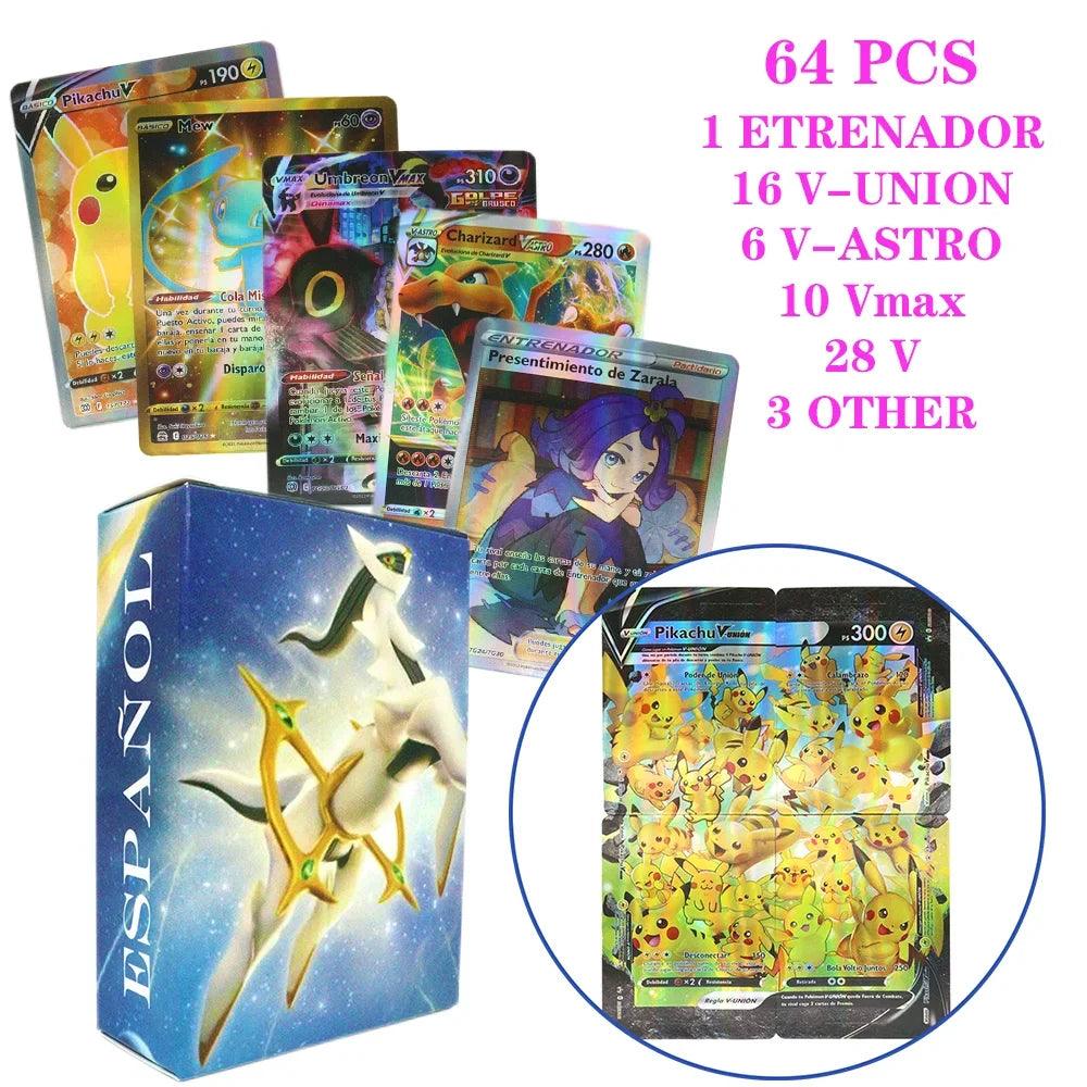 Pokemon Card Collection Box: Vmax GX Charizard Pikachu Battle Gold Foil Toys  ourlum.com   