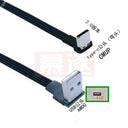 USB-C 90° Angled Fast Charging Data Cable: USB 2.0 Connection  ourlum.com AMDO-CMUP 5CM 