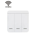 Wireless Smart Wall Panel with Remote Control and Mini Relay for Home LED Light Switch  ourlum.com 3Gang  