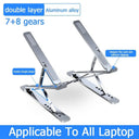 Macbook Laptop Stand: Adjustable Aluminum Holder - Enhanced Cooling & Ergonomic Design  ourlum.com   