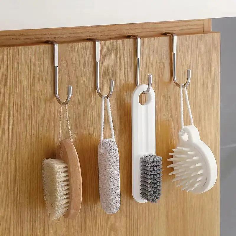 304 Stainless Steel Double S-Hook Towel Storage Hanger  ourlum.com   