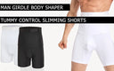 Men's High Waist Slimming Body Shaper Compression Shorts