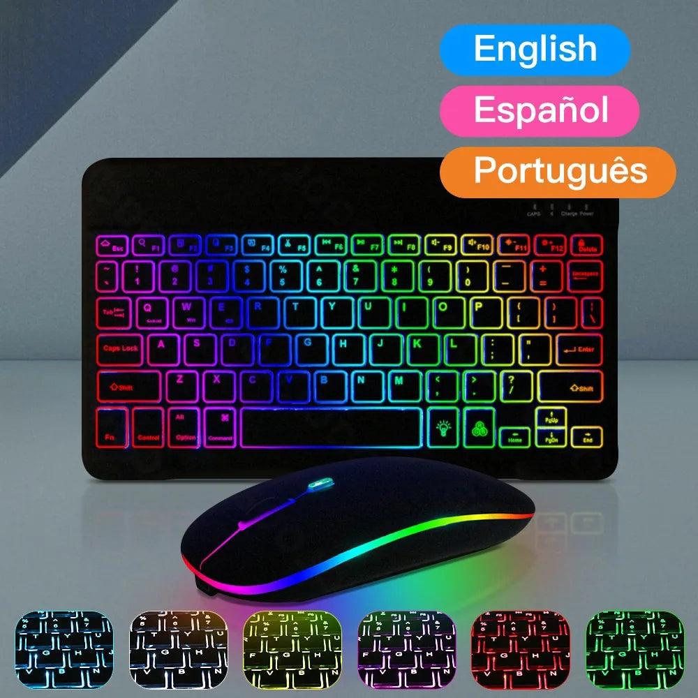 Backlit Bluetooth Keyboard & Mouse Combo: Enhanced Typing Efficiency  ourlum.com   