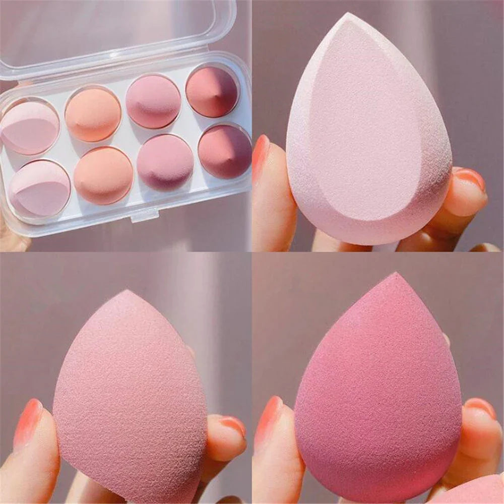 1/4/8pcs makeup sponge blender beauty egg blow cosmetic soft foundation sponges powder blow female make up accessories beauty to  ourlum.com   