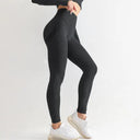 Ultimate Comfort High Waist Leggings for Women - Gym Ready Fitness Leggings  ourlum.com Black L 