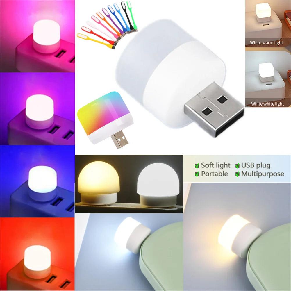 Portable USB Night Light with Colorful Lighting Options  ourlum.com   