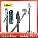 INRAM-L16 Wireless Selfie Stick Tripod Stand Monopod with Bluetooth Connectivity for GoPro Action Cameras and Smartphones  ourlum.com   