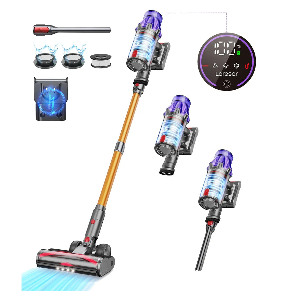 Laresar V7 Cordless Vacuum Cleaner: Ultimate Smart Cleaning Partner  ourlum.com   