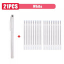 Vanishing Ink Heat Erasable Marker Pen Set for DIY Crafts and Sewing  ourlum.com 21pcs white  