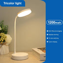 360° Flexible Clip-on Study Lamp: USB Rechargeable Desk Light  ourlum.com 1200mAh  