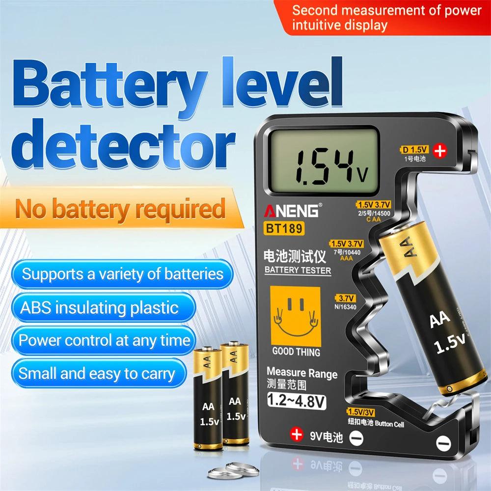 Portable LCD Battery Tester for Various Batteries  ourlum.com   