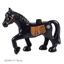 Big Farm Animals Building Blocks Set: Creative Educational Toy Blocks  ourlum.com Black horse  