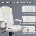 Office Desk Chair High Back Computer Chair Ergonomic White