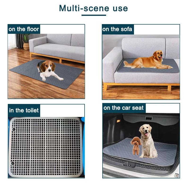 Dog Training Blanket: Ultra Absorbent Washable Pet Bed Urine Mat  ourlum.com   