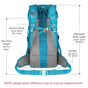 Multifunctional 50L Hiking Backpack with Rain Cover by WESTTUNE