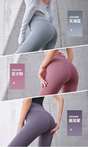 High-Waisted Ribbed Yoga Leggings for Women Seamless Tummy Control