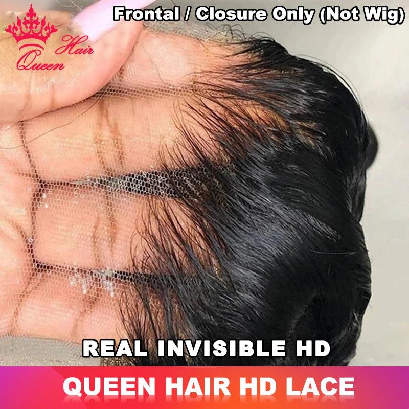 HD Lace Frontal and Lace Closure Bundle - Premium Virgin Human Hair by Queen Hair  ourlum.com HD 7x7 Closure Only Body Wave 18inches