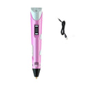 3D Printing Pen: Camouflage Children's Toy Kit - Creative Craft Set  ourlum.com Pink pen  