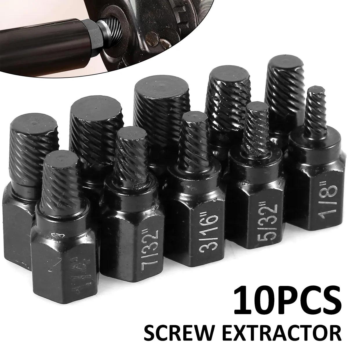 Alloy Steel Screw Extractor Set for Damaged Fastener Removal  ourlum.com   