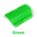 Cat Self Groomer with Catnip Soft Cats Massage Comb Brush  ourlum.com Green  