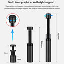 Adjustable GPU Holder Stand: Boost Performance with Telescopic Support  ourlum.com   