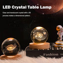 USB Night Light LED Crystal Ball Table Lamp 3D Moon Planet Galaxy Decor for Home Children's Table Lamp Party Birthday Xmas R8Z5  ourlum.com   