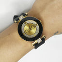 Sleek Black Quartz Watch Fashion Silicone Timepiece Men Women