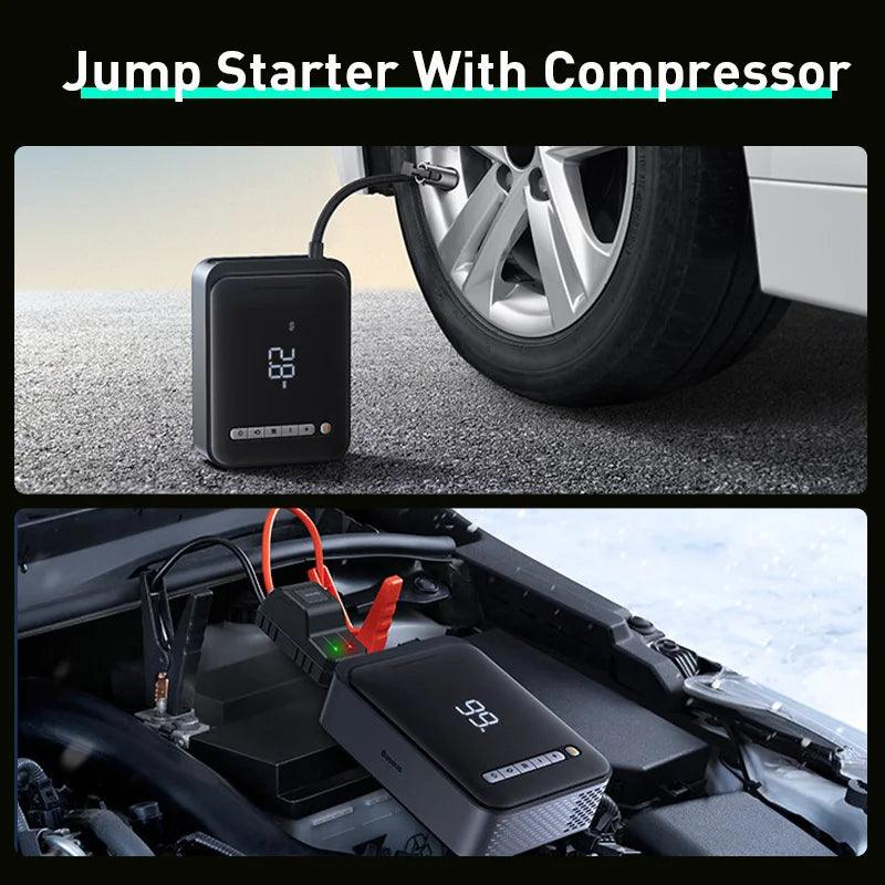 Baseus All-in-One 1000A Car Jump Starter, Power Bank & Air Compressor Inflator