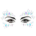 3D Sexy Face Tattoo Stickers Temporary Tattoos Glitter Fake Tattoo Rhinestones Masquerade for Women Party Face Jewels Tattoo  ourlum.com NO.30  