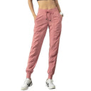 Sweatpants Fabric Drawstring Running Sport Joggers Women