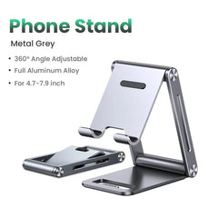 Adjustable Aluminum Tablet Stand: Universal Holder for iPad & Phone