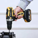 YIKODA 12/16.8/21V Electric Drill Rechargeable Cordless Screwdriver Lithium Battery Household Multi-function 2 Speed Power Tools  ourlum.com   