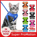 Adjustable Mesh Dog Harness Comfortable Polyester Leash