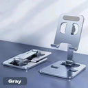 Adjustable Aluminum Tablet Stand: Hands-Free Phone Mount for Various Devices  ourlum.com GRAY  