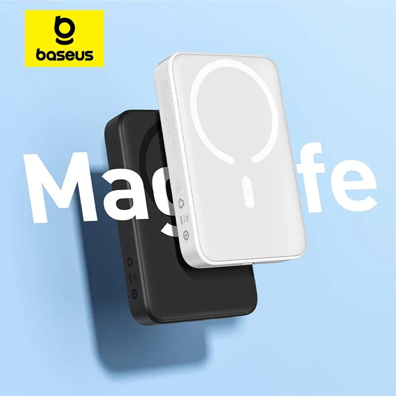 Baseus Magnetic Wireless Power Bank: Fast Charge for iPhone with Magsafe  ourlum.com   