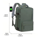 Waterproof Unisex Laptop Backpack With Shoe Compartment