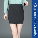 Chic Gray Elastic Skirt: Modern Woman's Fashion Upgrade