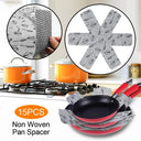 15-Piece Pot and Pan Protectors Set for Kitchen Organization