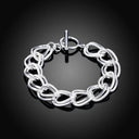 Sterling Silver Chain Bracelet Elegant Party Wedding Gift