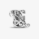 925 Sterling Silver Zircon Vine 26 Letters Pendants Bead