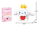 Hello Kitty Kuromi Building Block Set: Enchanting Sanrio Decor & Puzzle Fun  ourlum.com With Box-Cinnamon 1  