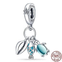 Heart Shaped Sterling Silver Charm Bead - Zircon Adorned Pandora Bracelet Pendant  ourlum.com CMS1755  