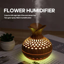 300ml Wood Grain USB Aromatherapy Diffuser with RGB Lighting