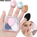 Mini Finger Puff Makeup Sponge Set Flawless Beauty Blender Kit