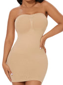 Strapless Seamless Bodysuit Shapewear for Tummy Control & Butt Lifting Comfort