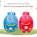 Toddler Boys Girls Kawaii Backpack Plush Dinosaur Schoolbag