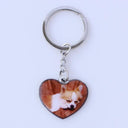 Personalized Stainless Steel Pet Photo Necklace and Keychain Combo Gift