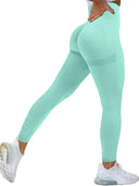 Ultimate Confidence Seamless High Waist Push-Up Gym Leggings  ourlum.com Green S 