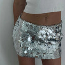 Sequined Mini Skirt for Women: Shimmering Carnival Party Attire  ourlum.com   