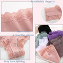 Lace Seamless Cotton Panties Elegant Low Waist Women Underwear